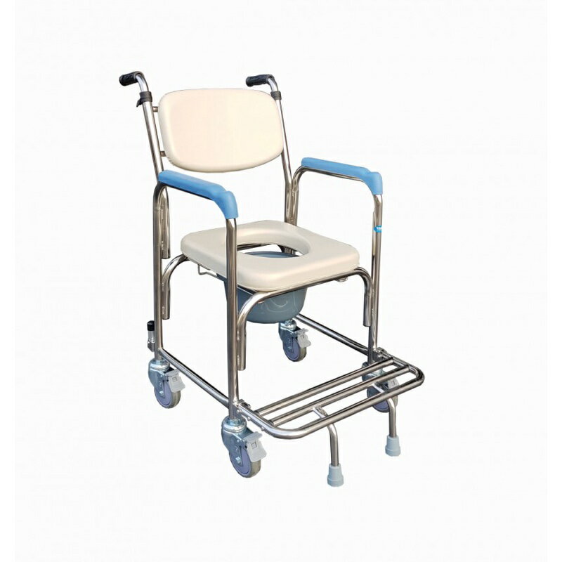 【耀宏】不鏽鋼便器椅/洗澡椅 (軟背/把手) YH125-1