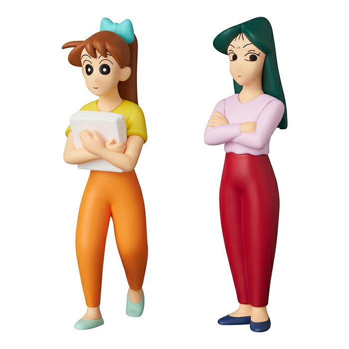 Medicom Toy UDF 公仔 蠟筆小新5 吉永老師 & 松阪老師 【鯊玩具】