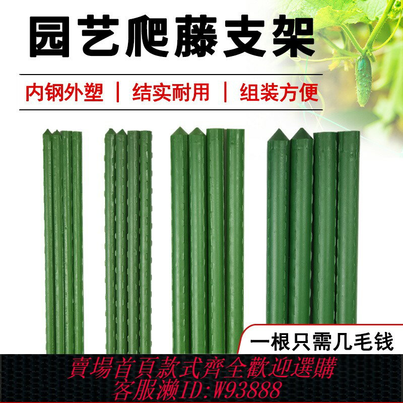 {臺灣公司貨 可打統編}花架支撐桿爬藤架葡萄架子庭院戶外月季植物四季豆種植箱包塑鋼管