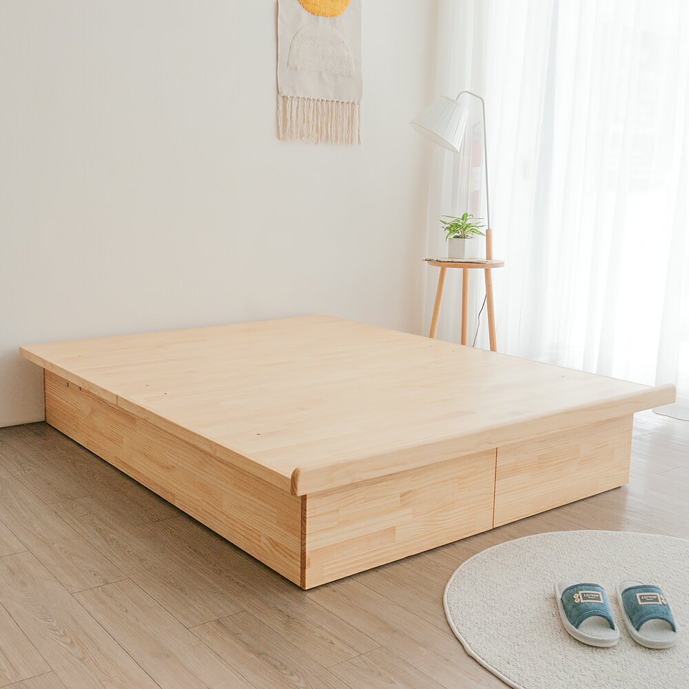 3.5尺 / 5尺 /6尺 / 6x7尺實木掀床 實木床底 床底座 床架【119-DB006】Leader傢居館