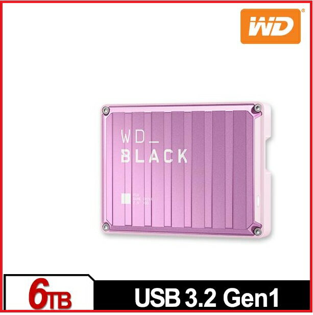WD 威騰 粉紅特仕版 P10 Game Drive6TB 2.5吋電競行動硬碟 WDBZ7D0060BPK-WESN