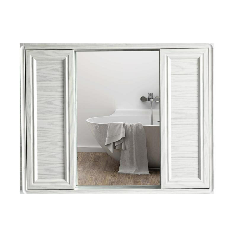 浴室鏡#浴室櫃#鏡櫃#收納櫃#智能太空鋁推拉風水隱藏式浴室鏡櫃衛生間鏡子帶置物架掛牆式移門