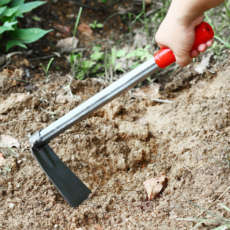 小鋤頭家用種菜園藝工具全鋼農用鋤農具耙子戶外松土挖筍除草翻地