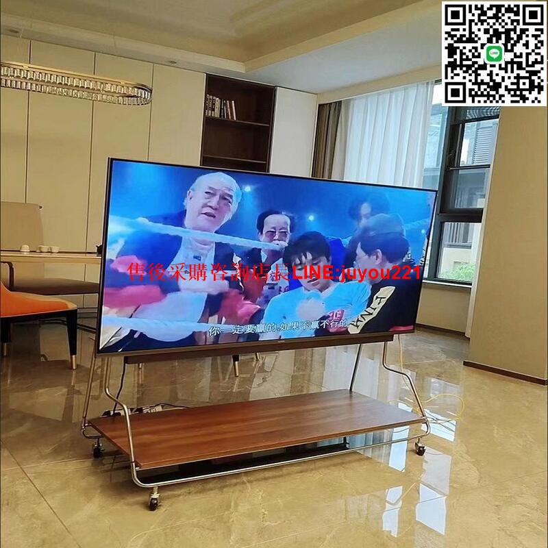 極簡電視支架 帶輪家用電視架小戶型可移動置物架 網紅顯示器掛架