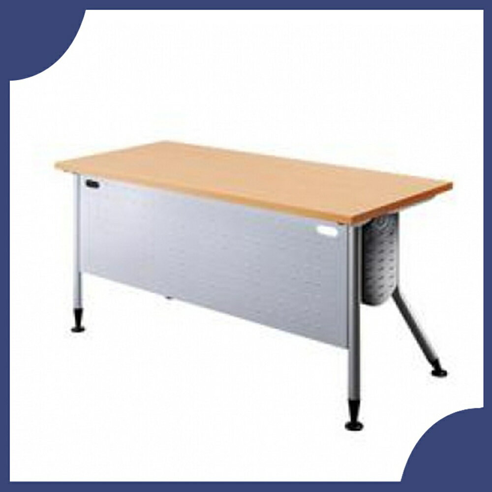 【必購網OA辦公傢俱】KRS-166WH 銀桌腳+白櫸木桌板