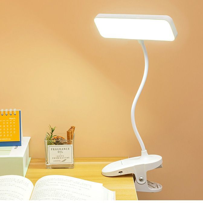 折疊桌上型檯燈 夾式LED臺燈學習兒童保護視力可充電插電學生宿舍閱讀小夜燈