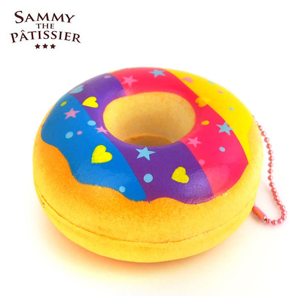<br/><br/>  彩虹款【日本進口】甜甜圈 捏捏吊飾 吊飾 捏捏樂 軟軟 squishy 捏捏 Sammy the Patissier - 616500<br/><br/>