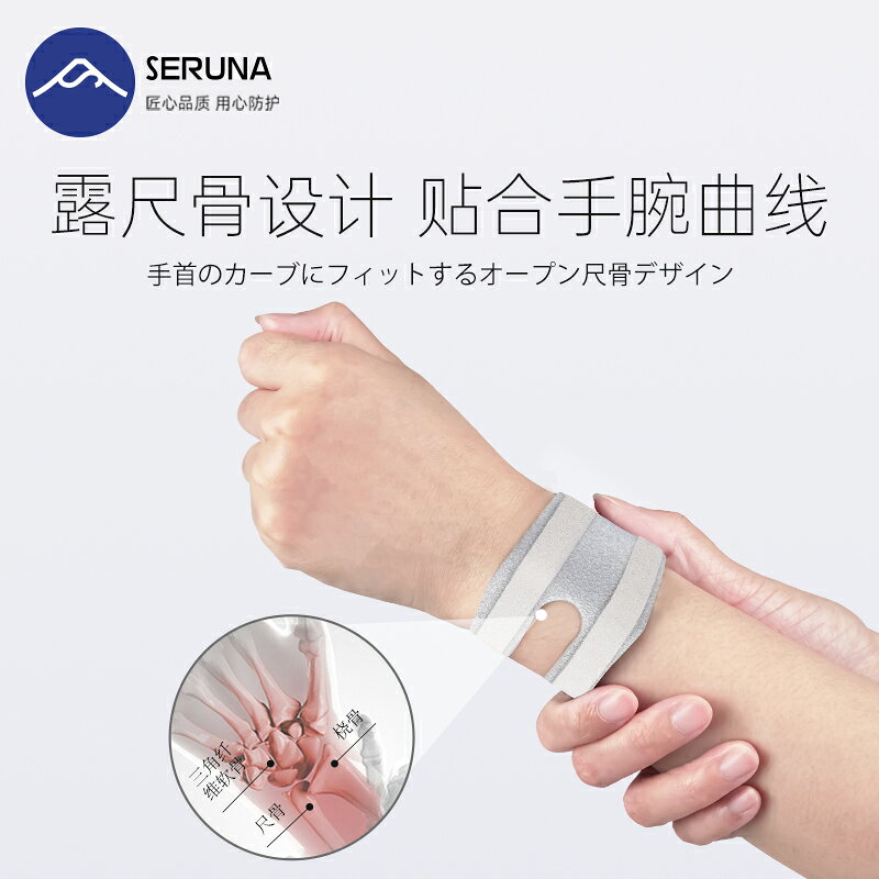 seruna護腕扭傷手腕腱鞘勞損運動瑜伽TFCC羽毛球訓練男女款關節套