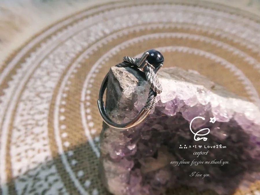 彼得石s925純銀戒指 彼得石 純銀戒指 925純銀 晶晶工坊-love2hm 46223 2