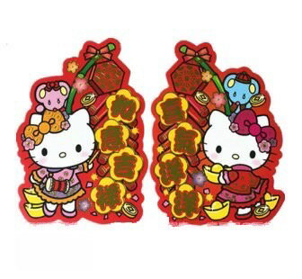 【震撼精品百貨】Hello Kitty 凱蒂貓~日本sanrio三麗鷗 KITTY新年 賀年春節對聯-如意吉祥*17969