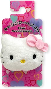 【震撼精品百貨】Hello Kitty 凱蒂貓~日本SANRIO三麗鷗 KITTY造型絨毛髮圈 髮束 髮飾(粉大頭)*26814