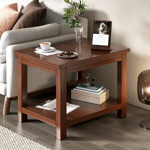 邊幾客廳家用小戶型實木腿茶幾現代簡約陽臺角幾臥室極簡方形桌子