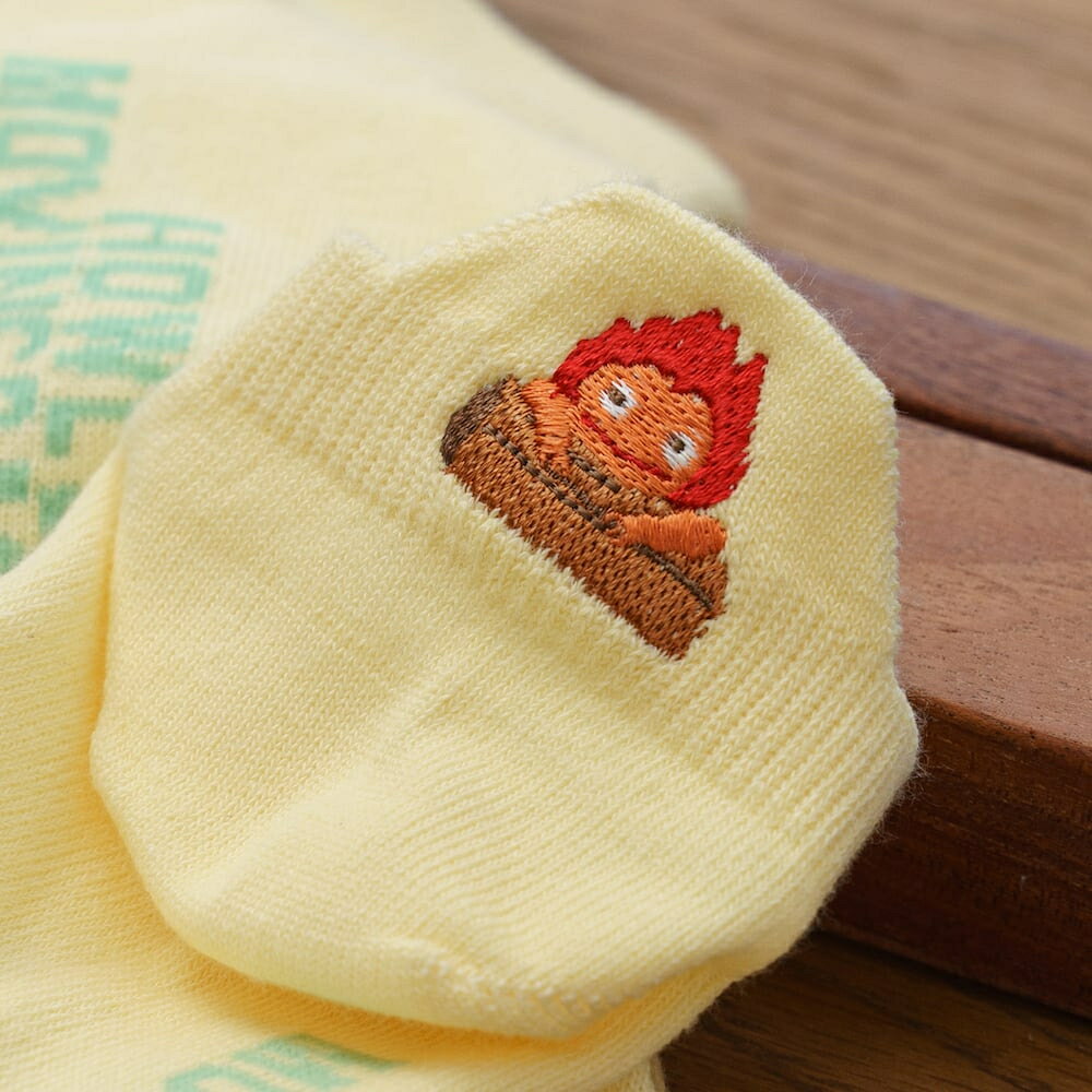 日本代購 宮崎駿 吉卜力 龍貓 神隱少女 無臉男 寶寶鼠 霍爾的移動城堡 卡西法 短襪 踝襪 襪子 23-25cm 禮物 8