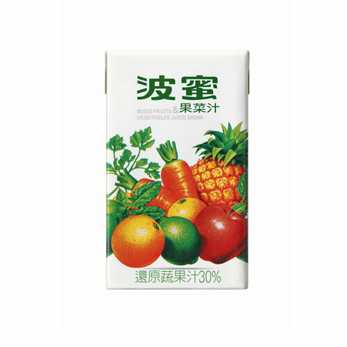 波蜜果菜汁250ml*24入/箱【愛買】