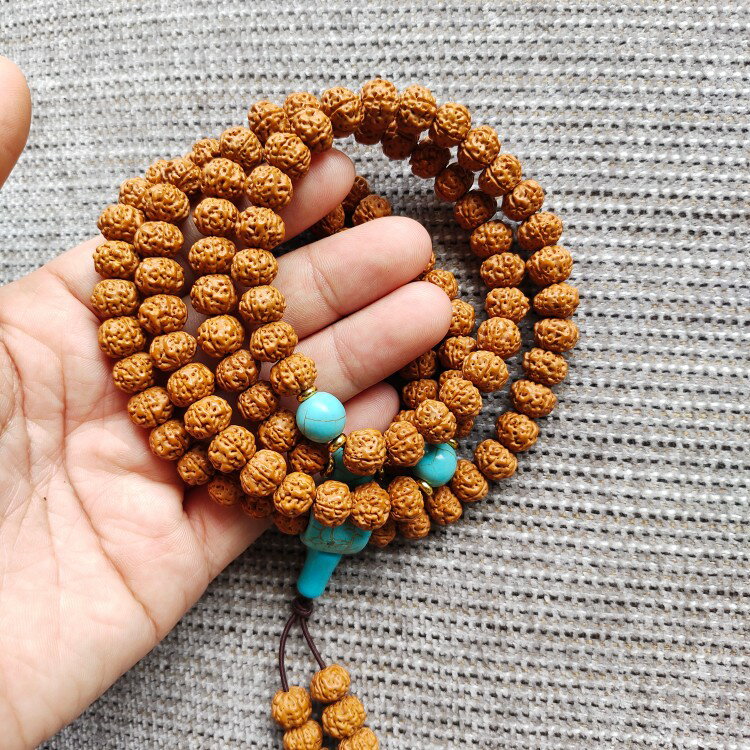 菩提手串 菩提 手串 金剛菩提子108顆佛珠手鍊男女士手串項鍊機刷包漿『ZW5172』 5