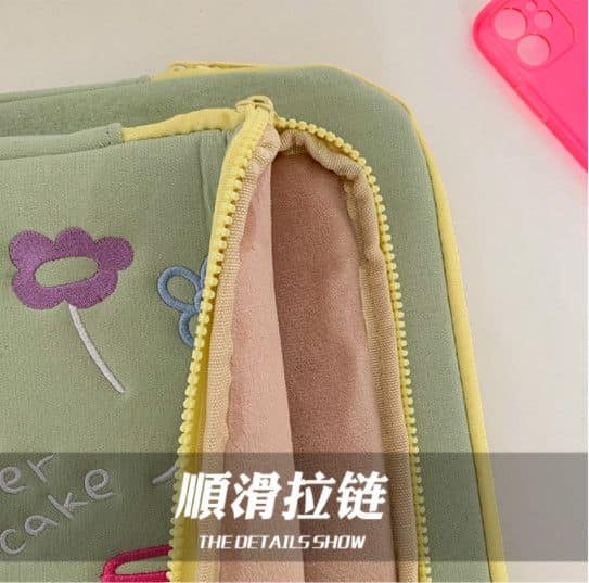 韓系綠色檯燈平板包電腦包 6