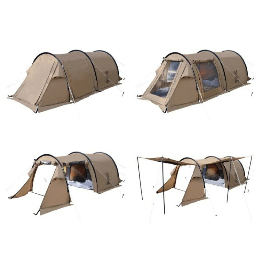 日本直送!快速發貨!】DOD Kamaboko Tent Solo TC T2-604 野營 日本直送!快速發貨!】DOD Kamaboko Tent Solo TC T2-604 野營