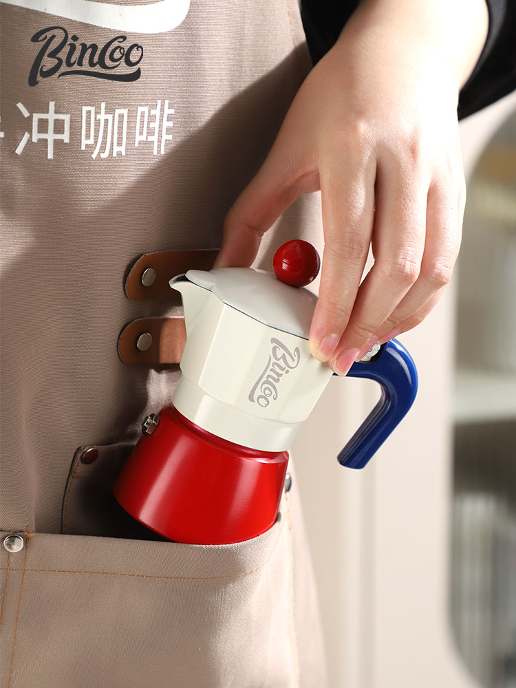 ✅Bincoo摩卡壺煮咖啡套裝家用小型意式萃取手衝咖啡壺迷你一人份