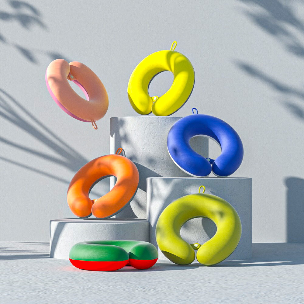 U型記憶棉頸枕｜護頸枕｜脖子靠枕｜飛機枕｜午睡枕｜汽車頭枕｜透氣慢速回彈