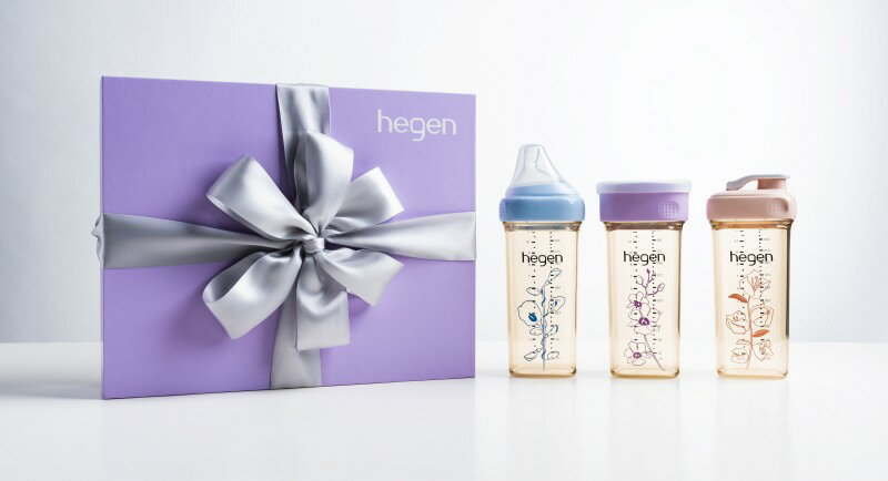 【hegen】紫綻花漾禮盒 /彌月送禮 ★衛立兒生活館★