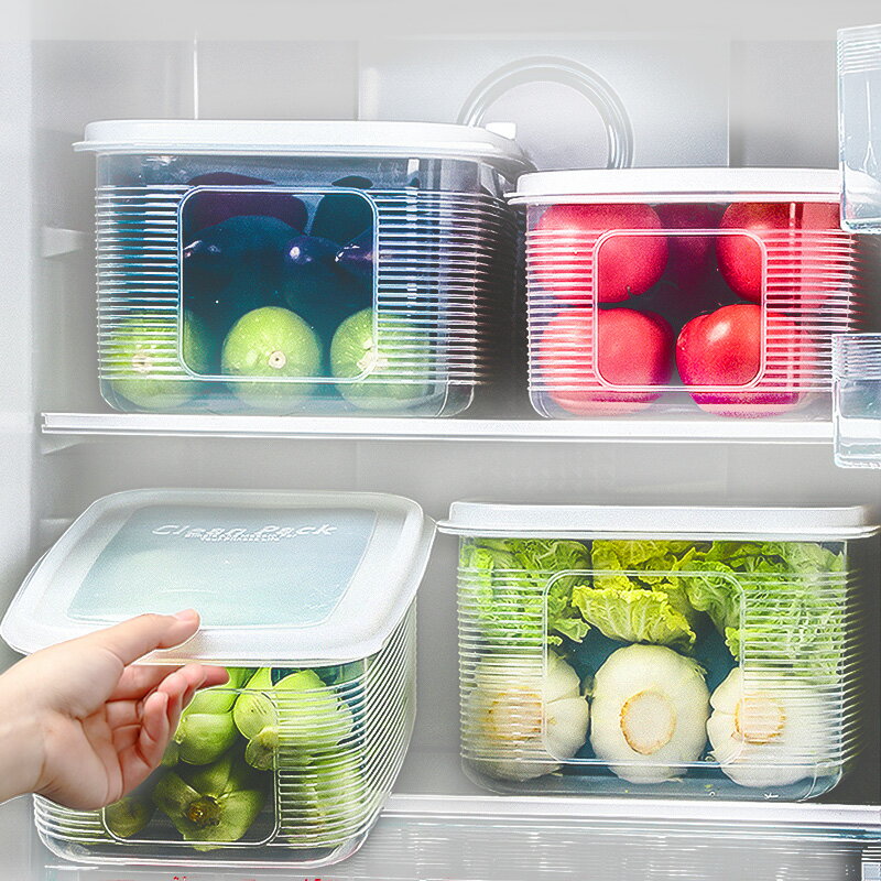 大容量保鮮盒食品級專用冷凍蔬菜雞蛋廚房整理密封冰箱收納盒神器
