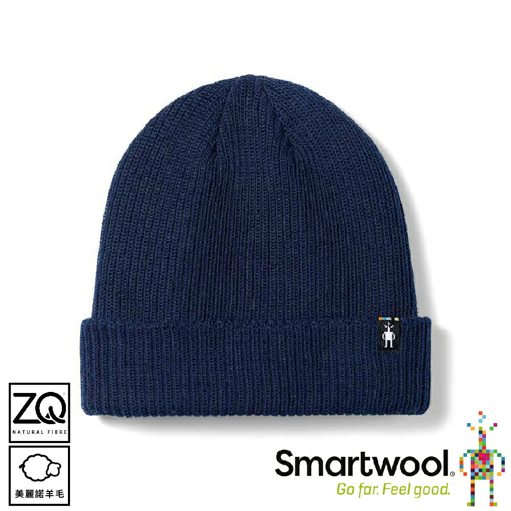 【SmartWool 美國 Smartwool聰明羊毛帽《深海軍藍》】SW002647/保暖帽/雪帽/休閒帽/防寒/登山