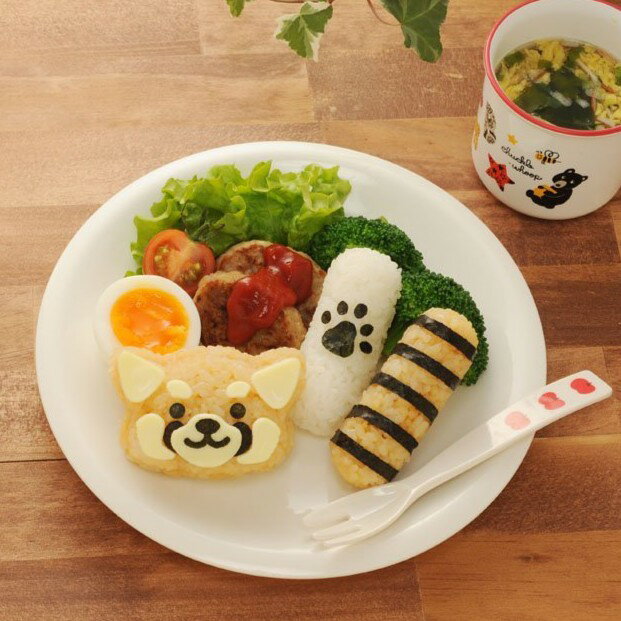 日本 ARNEST 可愛 浣熊 飯糰 壓模 親子創意料理 1組 #103