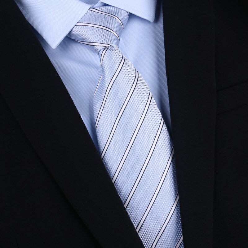正裝商務休閑8CM韓版學生結婚桑蠶絲襯衫領帶 男士襯衣襯衫領帶