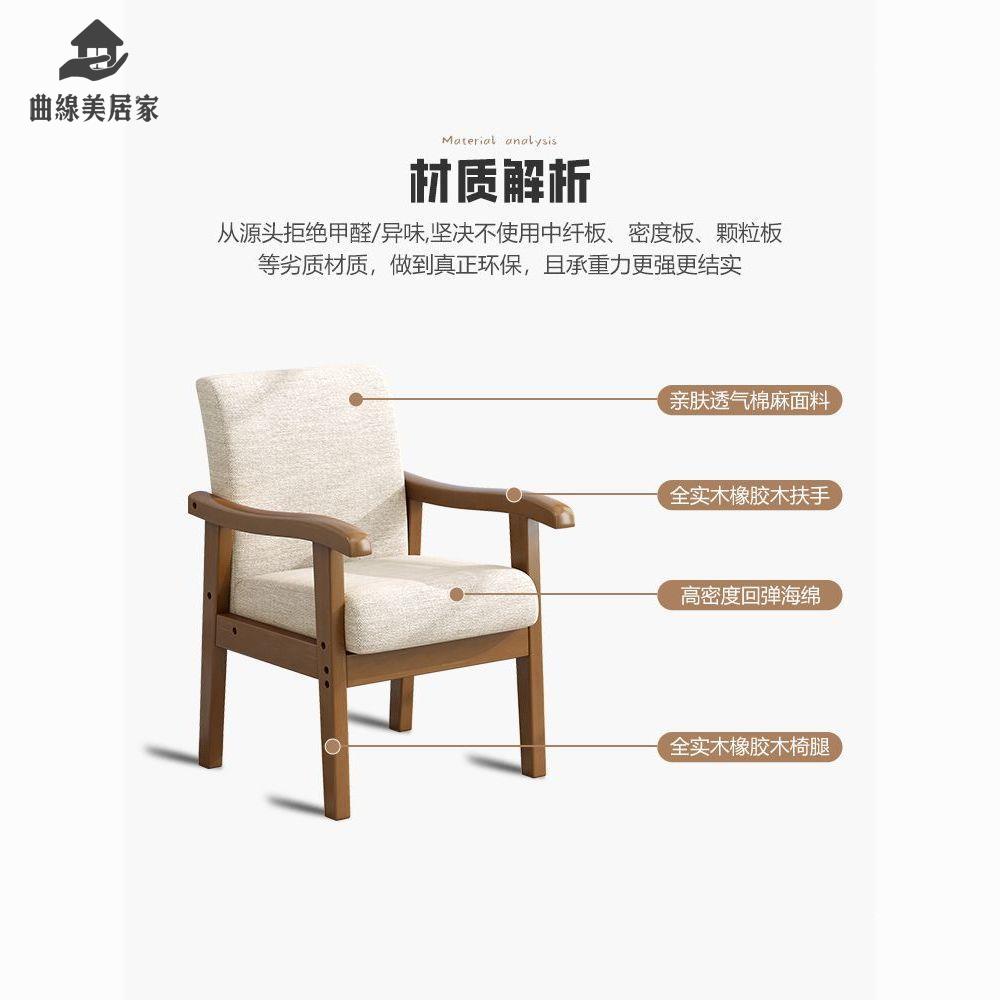 免運開發票！辦公椅 洽談椅 電腦椅 靠背椅 實木椅子靠背椅餐椅家用宿舍學生學習書桌椅凳子辦公扶手椅麻將椅現貨 特價出【hua3/21】