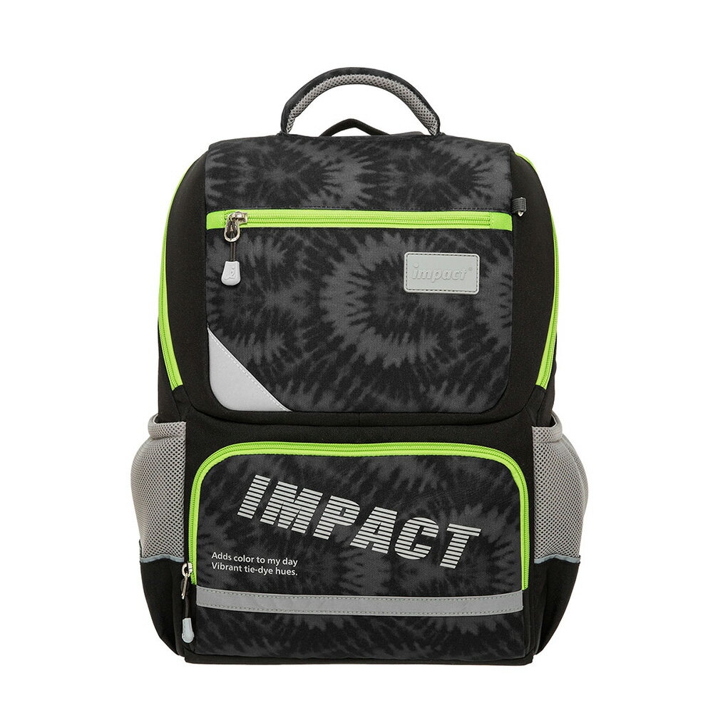 【IMPACT】怡寶 紮染風成長型護脊書包-黑 /個 IM003691BK