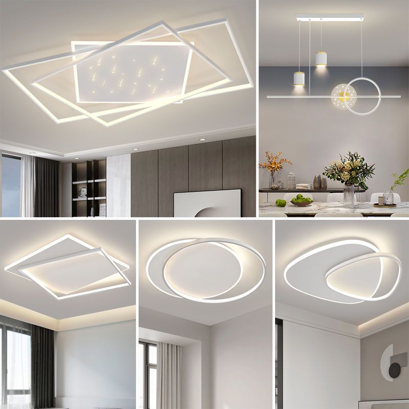 客廳燈吊燈燈具現代簡約輕奢智能吸頂燈臥室燈2022年新款全屋套餐