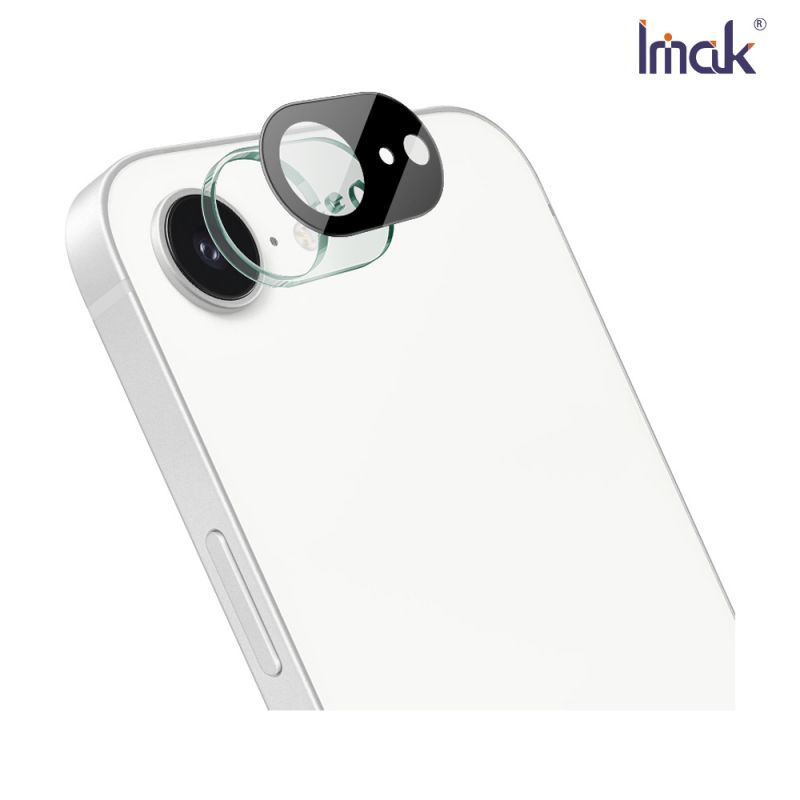 Imak 艾美克 Apple 蘋果 iPhone 16e 鏡頭玻璃貼(一體式)(曜黑版) 奈米吸附 鏡頭貼 鏡頭保護貼 鏡頭膜