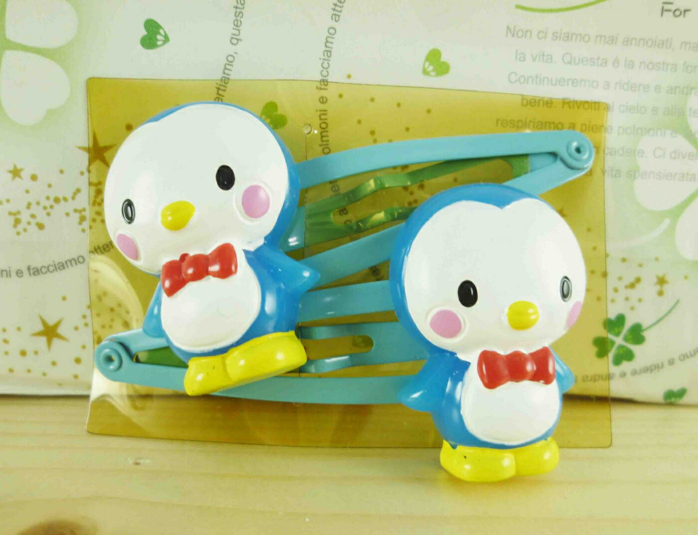 【震撼精品百貨】San-X動物家族 企鵝 造型髮夾-站 震撼日式精品百貨