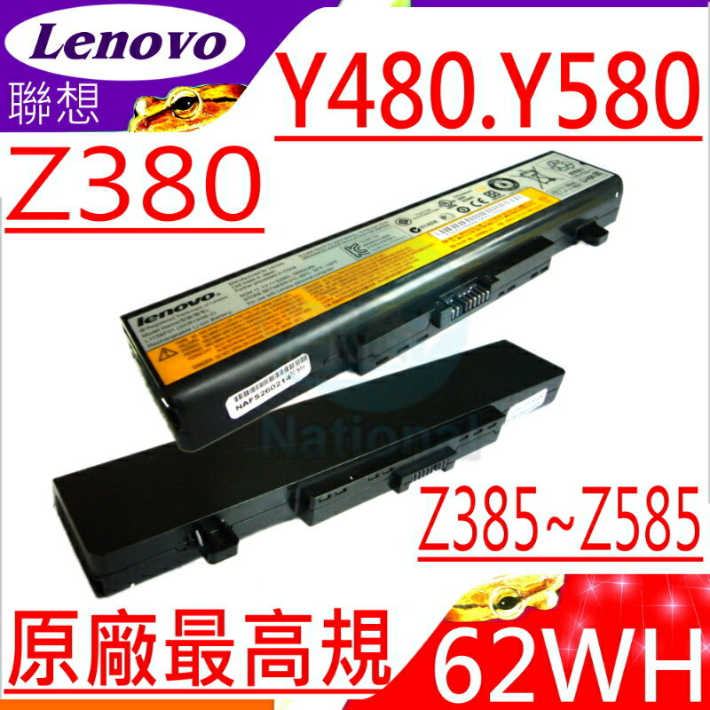 LENOVO Y480 電池(原廠)-聯想 電池- IBM Y480A，Y480M，Y480P，Y580，Y580A，Y580M Y580N，Y580P，L11N6Y01