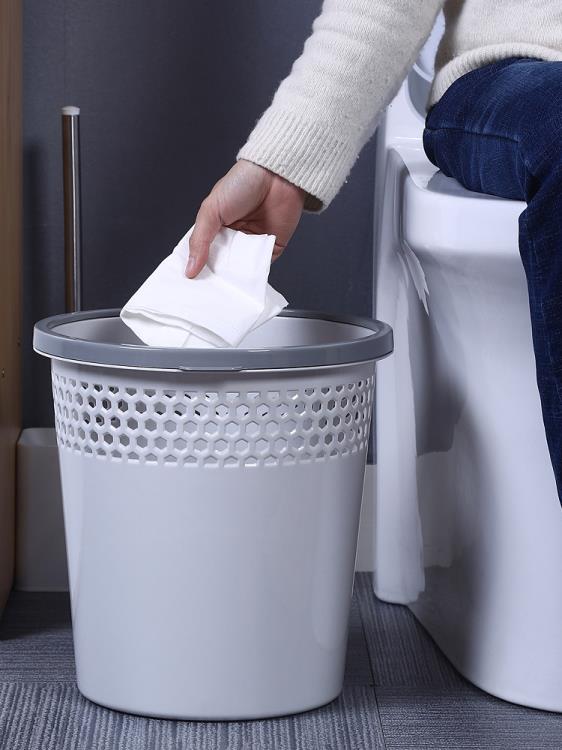 垃圾桶 廚房垃圾桶大號家用客廳創意廁所衛生間馬桶紙簍小無蓋商用大容量 快速出貨