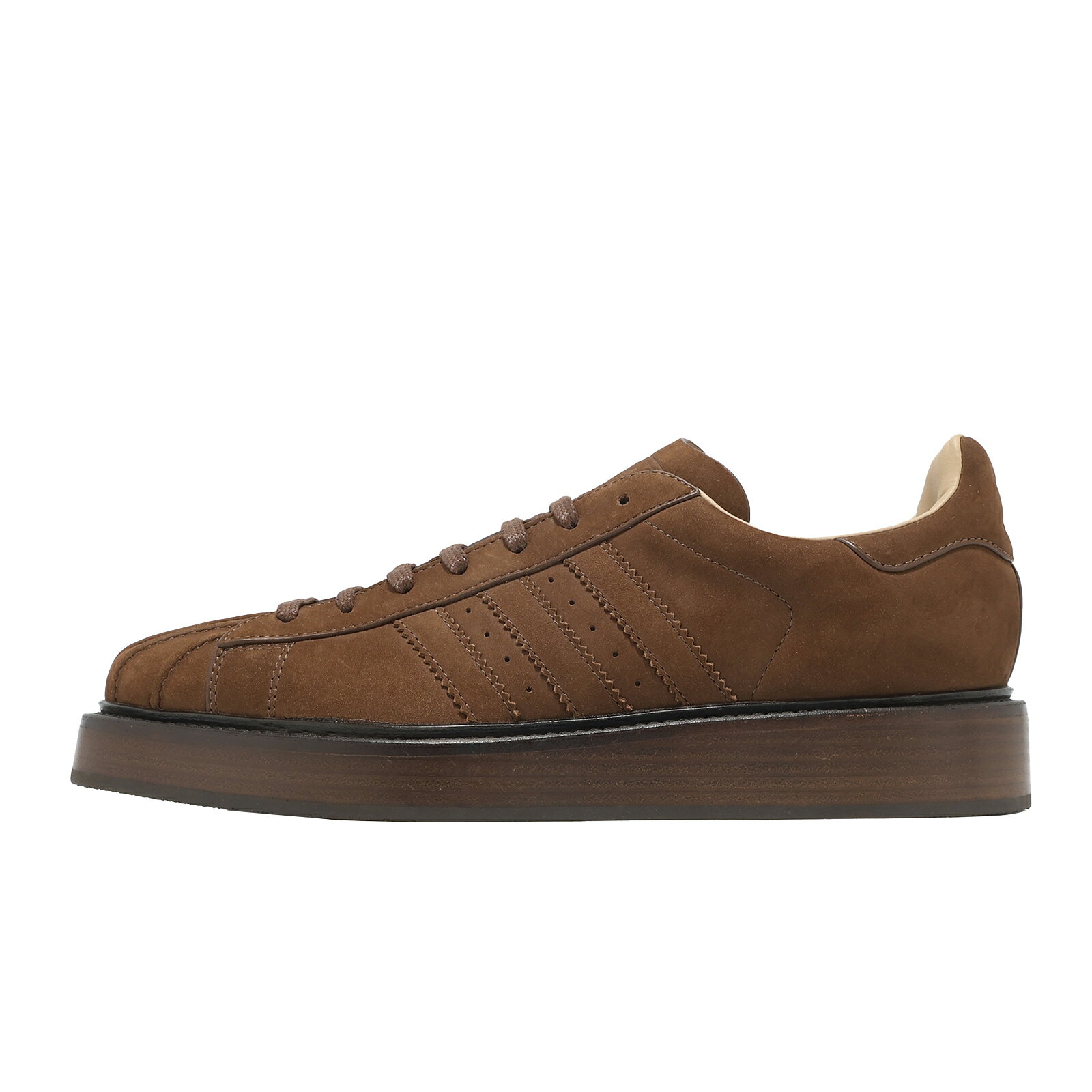 adidas 愛迪達 休閒鞋 Superstar Lux MiI 男鞋 棕 復古 貝殼鞋 皮革 義大利製 KJ8987