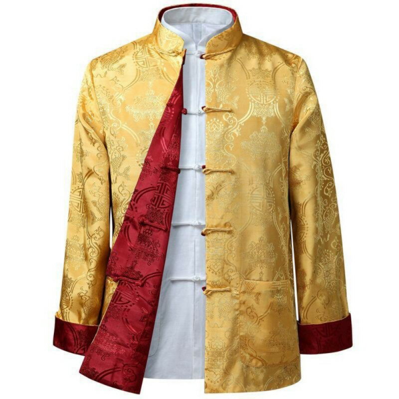 【巴黎精品】現貨+預購 新中式唐裝外套中國風襯衫長袖上衣夾克休閒男裝-兩面穿男外套7色a1kr45