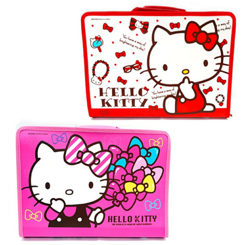 【震撼精品百貨】Hello Kitty 凱蒂貓 HELLO KITTY 資料袋(紅色/桃色兩款) 震撼日式精品百貨