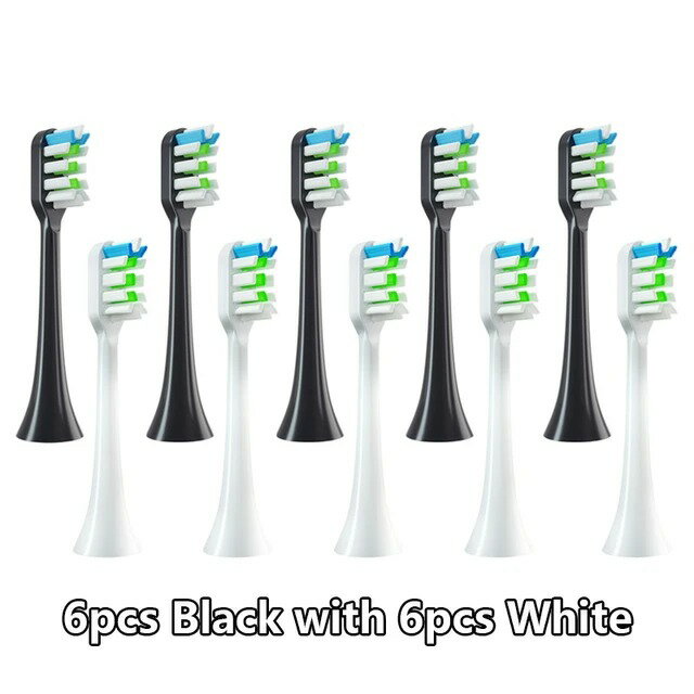 【日本代購】12 件裝素士 X3/X3U/X5 替換牙刷頭清潔牙刷頭聲波電動牙刷軟毛噴嘴