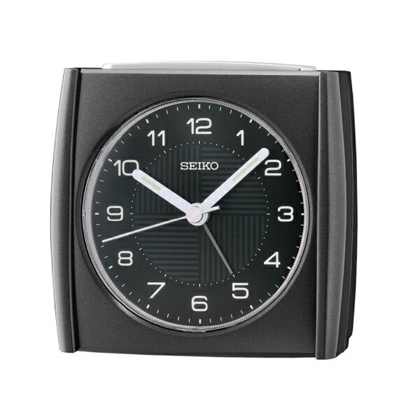 SEIKO鬧鐘 全黑方形鬧鐘【NV166】