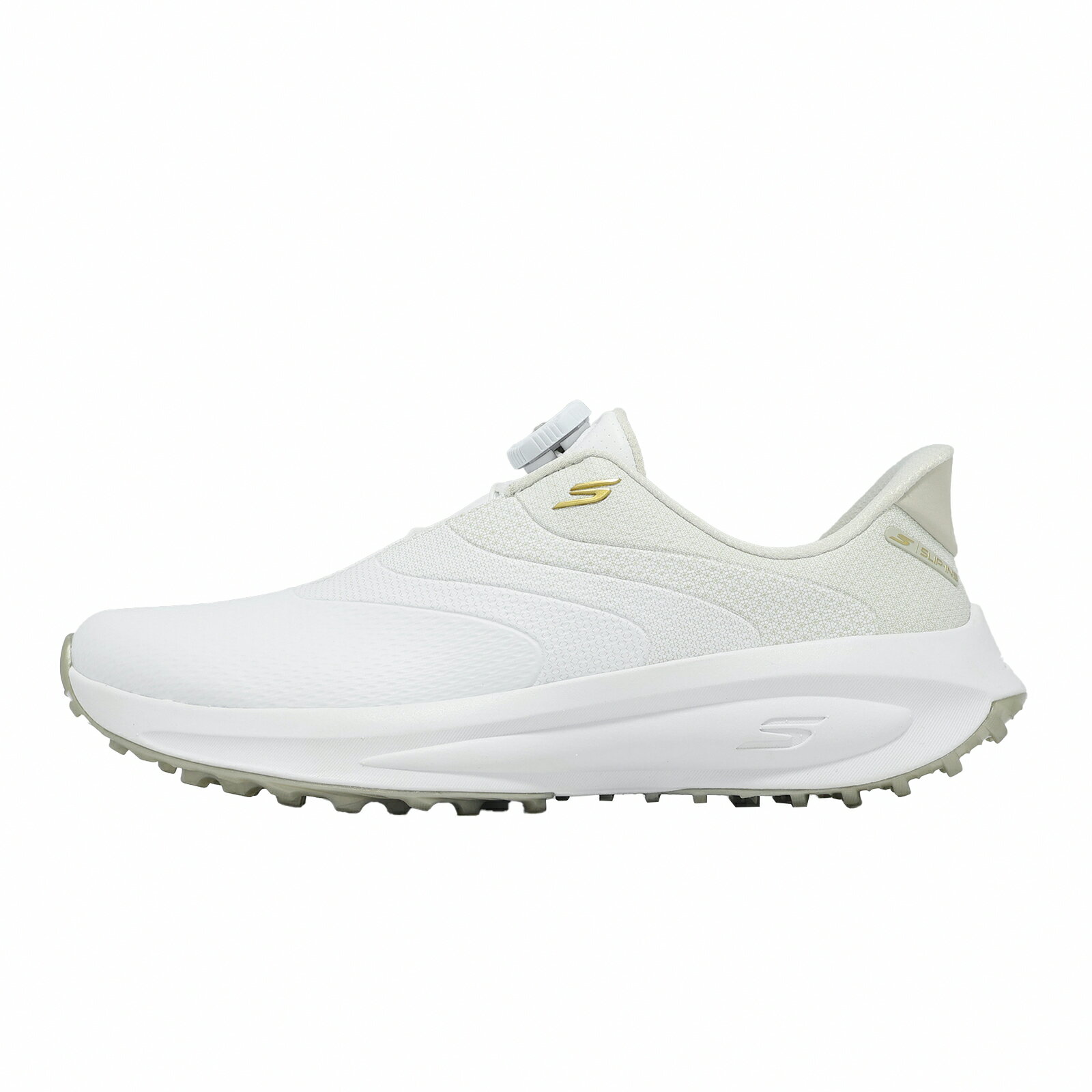 Skechers 高爾夫球鞋 Flow Twist-Fit Slip-Ins 女鞋 白 防水 旋鈕 123149WNT