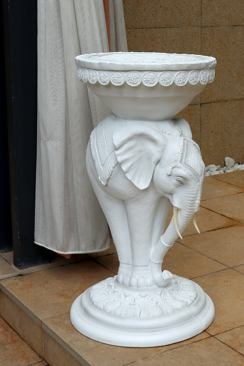 戶外招財大象擺件庭院花園別墅陽臺露臺布置草坪園藝造景裝飾擺件 3