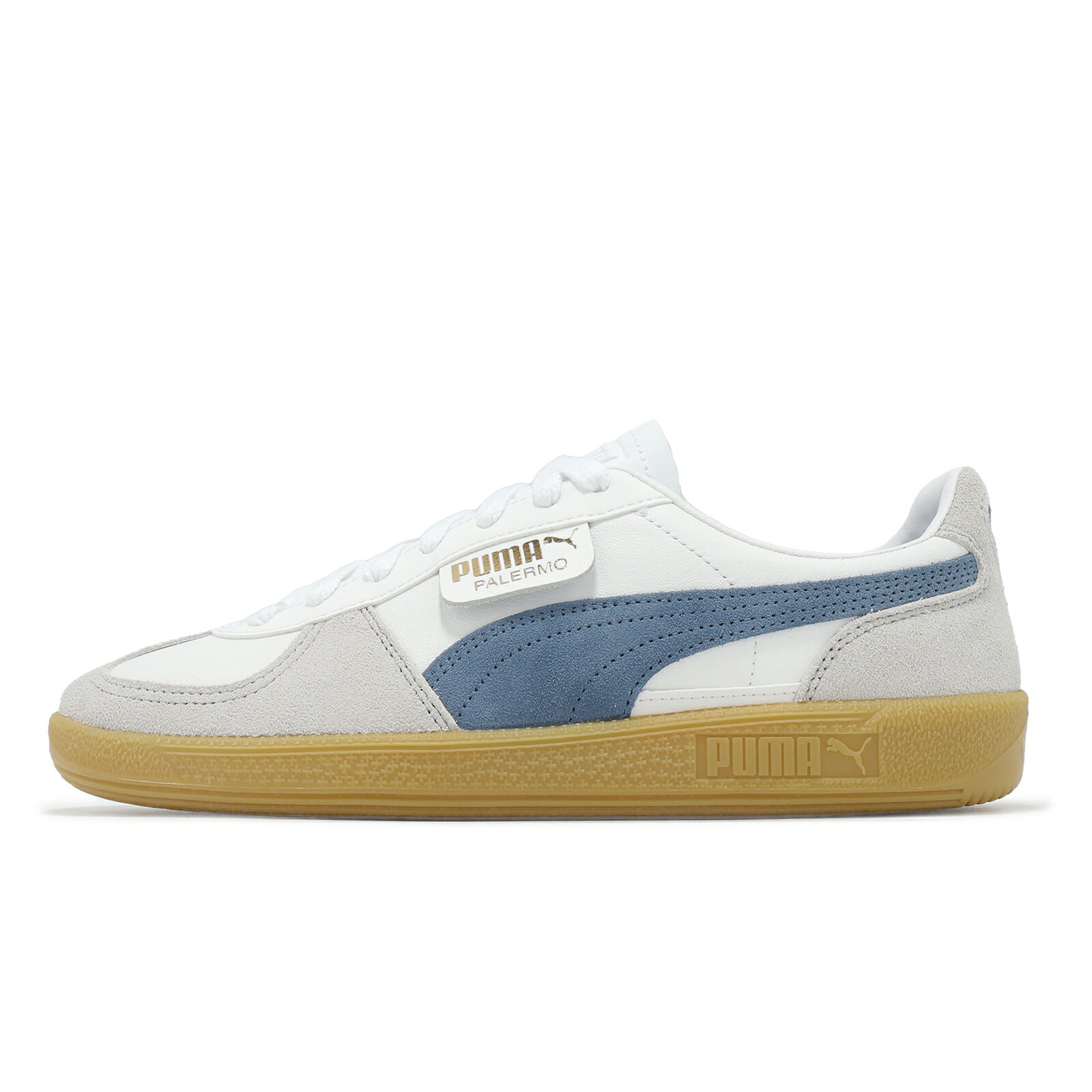 網購推薦-Puma 男女白藍情侶鞋