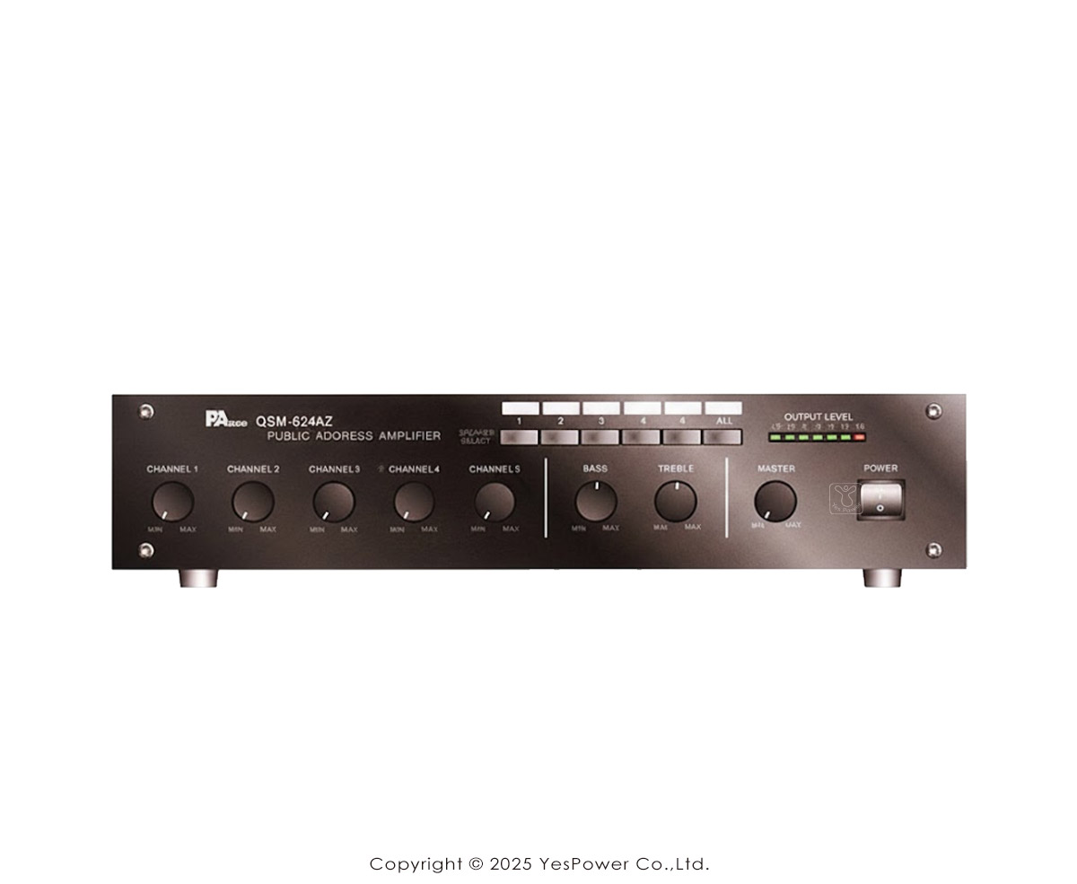 PA-TECH QSM-612AZ (120W) 分割槽混音功率擴大器