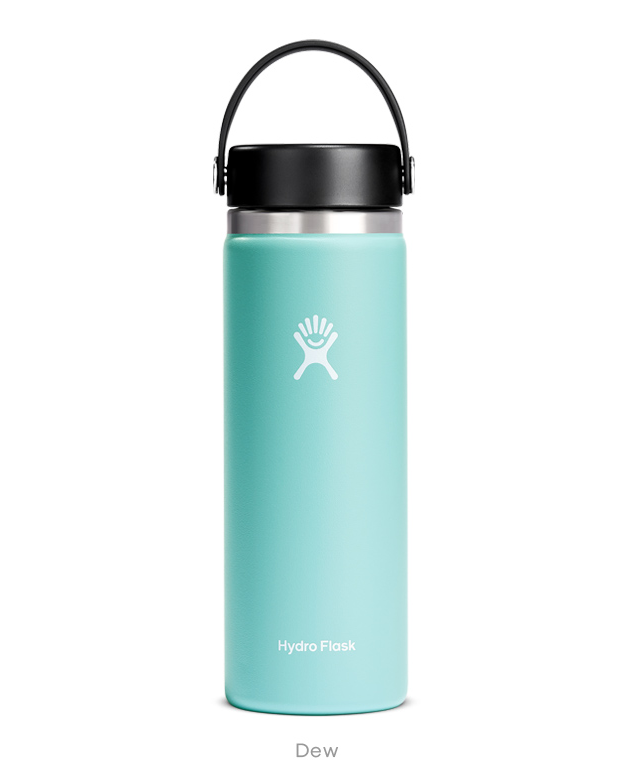 【【蘋果戶外】】Hydro Flask【寬口/591ml】20oz 591ml 露水綠 美國不鏽鋼保溫保冰瓶 保冷保溫瓶 不含雙酚A