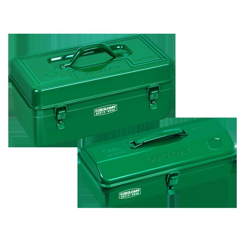 美耐特五金工具箱鐵盒手提鐵皮箱子小家用車載電工專用大號收納盒 2