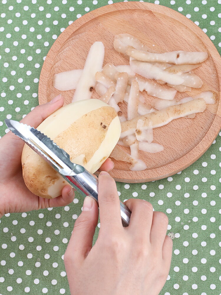 削皮刀刮皮刀加厚雪花鐵皮廚房多功能飯店家用土豆蘋果去皮刨皮刀