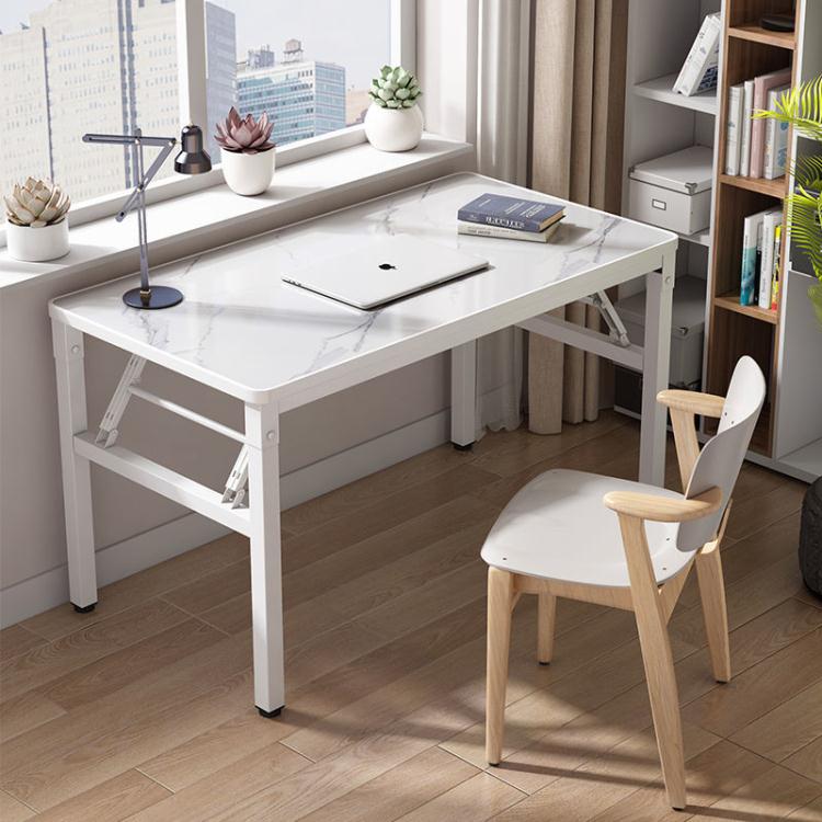 免運 書桌 長方形折疊桌學習書桌家用電腦桌小戶型簡約餐桌廚房縫隙床邊窄桌