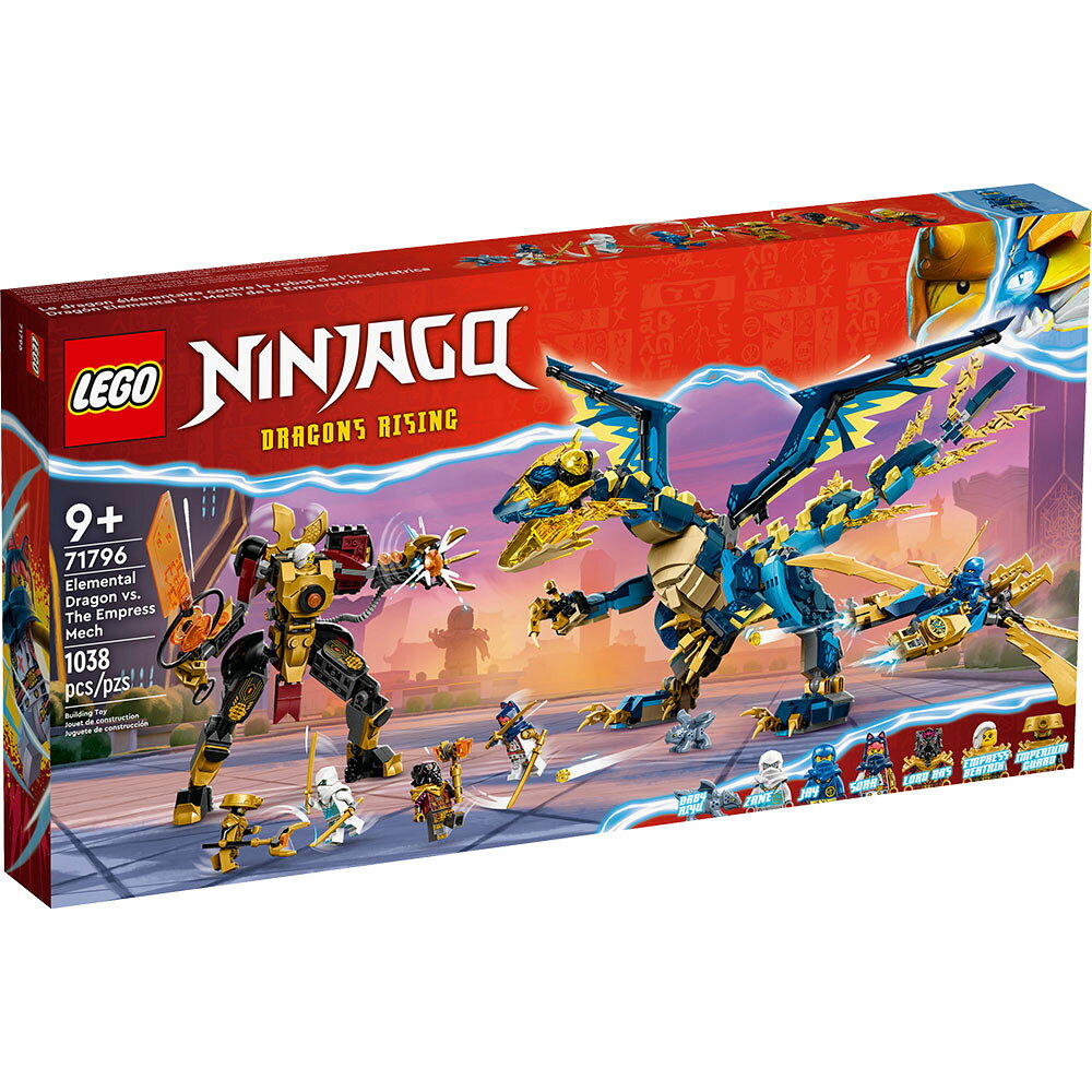 樂高LEGO 71796 NINJAGO 旋風忍者系列 元素之龍對戰女皇機械人