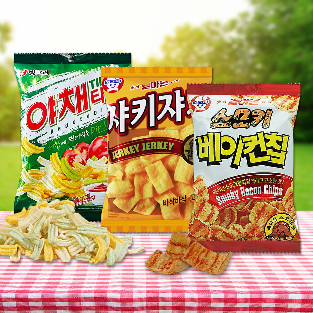 【韓味不二】超值箱購-韓國超人氣品牌Binggrae風味餅乾(烤肉風味/蔬菜風味/培根風味)16入/箱｜韓國必買｜韓國進口零食｜樂天熱銷Top｜韓國空運直送｜韓國美食｜韓國料理